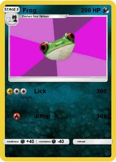 Pokémon Frog 300 300 Lick My Pokemon Card