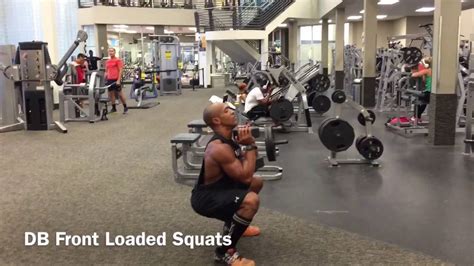 Db Front Loaded Squats Dumbbell Front Loaded Squats Youtube