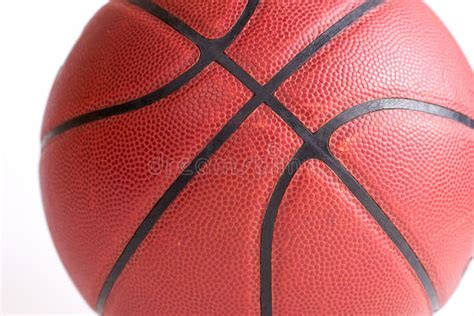 Dark Red Basketball Over White Background Stock Image Image Of Color