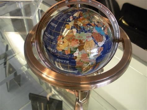 World Globe Made Entirely Of Gemstones