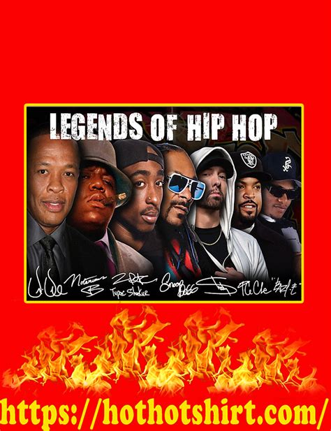 Hot Hot Legends Of Hip Hop Signature Poster