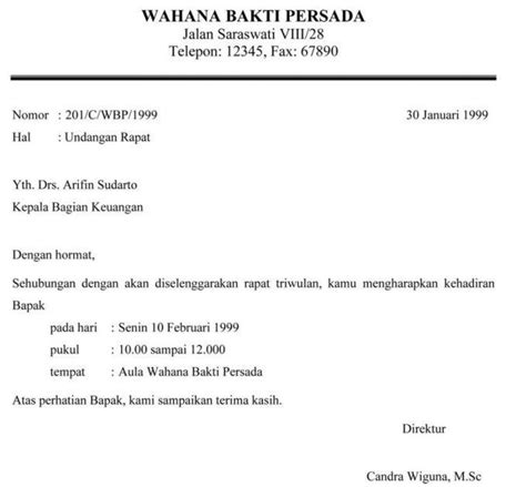 Secara khusus, tujuan dibuatnya surat dinas yaitu untuk menyampaikan informasi tertentu dalam. 35+ Contoh Surat Resmi Perusahaan, Sekolah, Organisasi ...