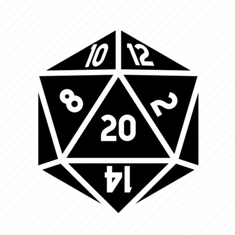 D20 Dice Roleplay Tabletop Icon