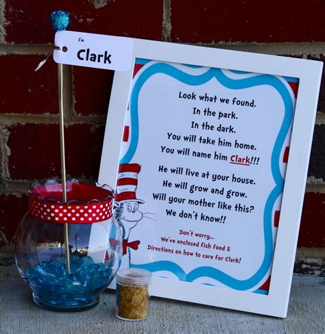 A Dr Seuss Themed Birthday Party With A Cat In The Hat Sign And Candy