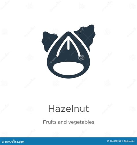 Hazelnut Icon Vector Trendy Flat Hazelnut Icon From Fruits And