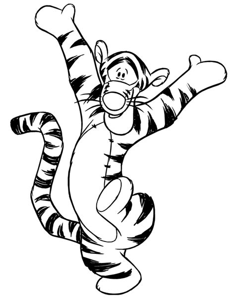 Tigger Color Book Pages Disney Coloring Pages Cute Coloring Pages