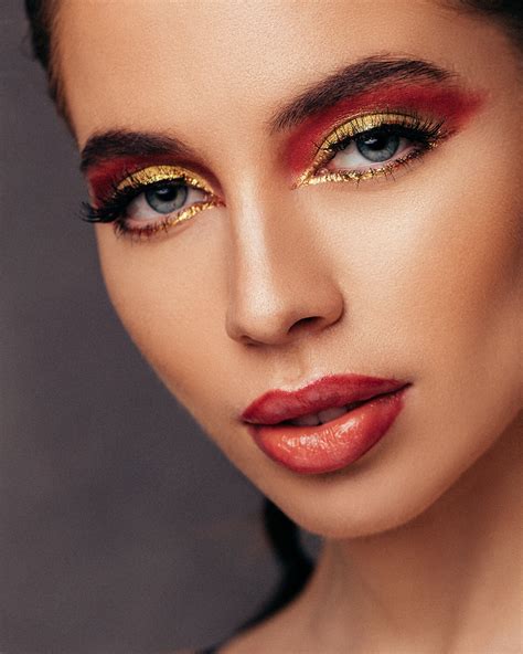 Wallpaper Aleksey Trifonov Women Model Makeup Face Red Lipstick