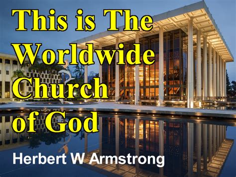 This Is The Worldwide Church Of God The World Tomorrow Telecast