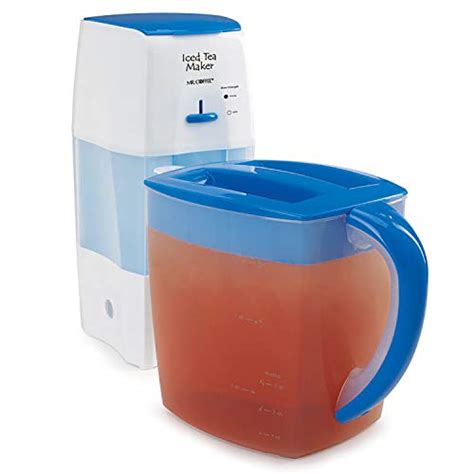 Mr Coffee Iced Tea Maker 3 Quart With Brew Strength Selector Blue