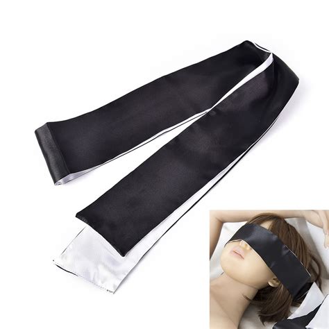Black With White Sm Bondage Adult Games Toys For Couple Blindfold Role