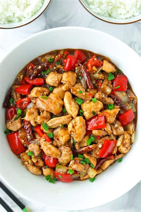 Spicy Pepper Chicken Stir Fry 30 Minute Recipe That Spicy Chick