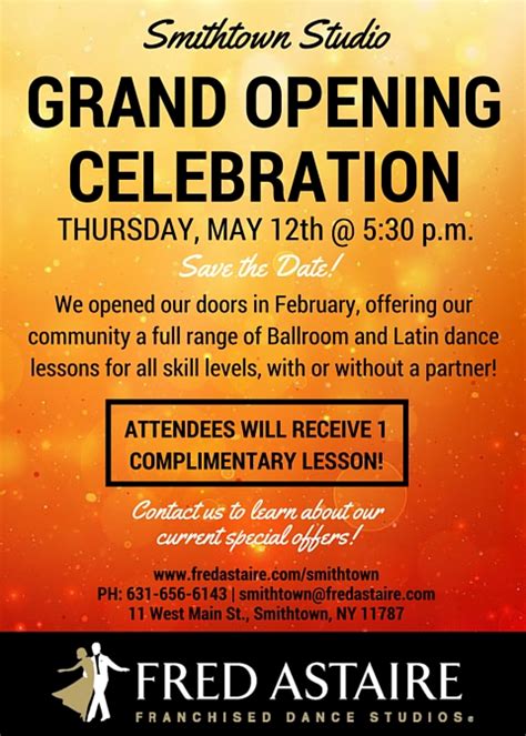 Please Join Us For Our Grand Opening Celebration Smithtown