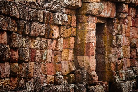 Old Brick Wall Background Pastel By Songsak Wilairit