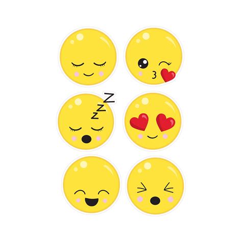 Emoji Wall Decals Fabric Wall Decals Kids Wall Decals Etsy
