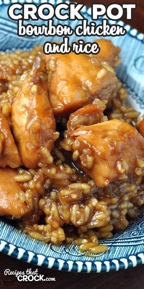 More crock pot casserole recipes! Crock Pot Bourbon Chicken and Rice - Recipes That Crock!