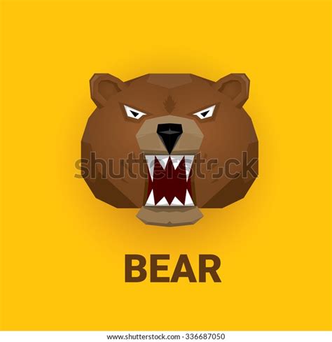 Vector Cartoon Bear Grizzle Icon Bear Stock Vector Royalty Free Shutterstock