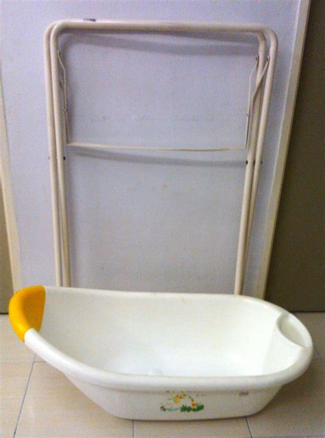 Baby bathtubs small dutch porcelain baby bathtub with metal stand $. ::Jualan barangan bayi dan Kanak-kanak::: Preloved ...