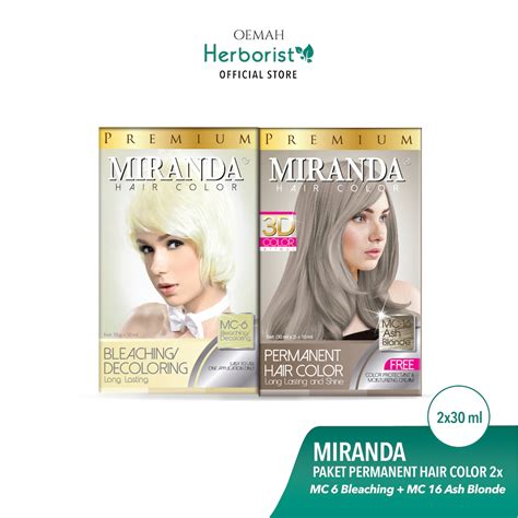 Jual Miranda Hair Color Mc6 Bleaching 30 Ml Miranda Hair Color Ash