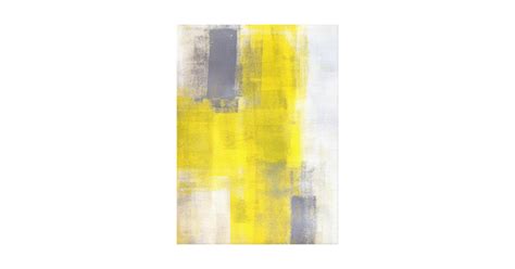 Simple Squares Grey And Yellow Abstract Art Canvas Print Au