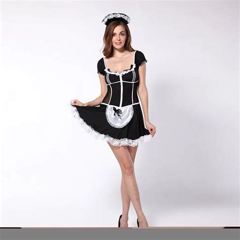 Hot Sale Sexy Black Maid Costumes With Free Shipping S Erotic