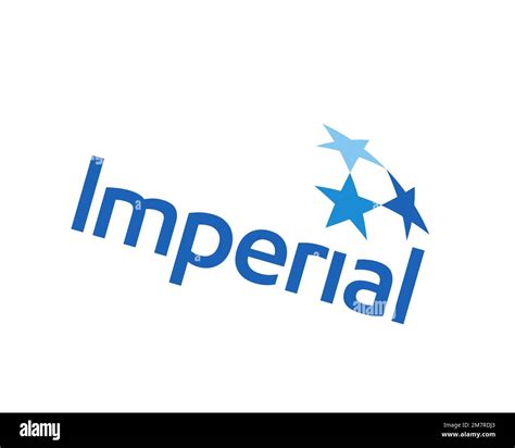 Imperial Oil Rotated Logo White Background B Stock Photo Alamy