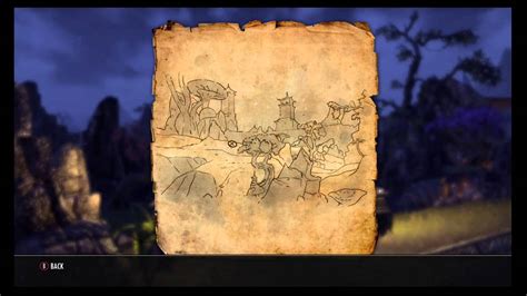 The Elder Scrolls Online Stonefalls Treasure Map Location Youtube