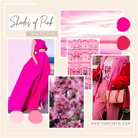 Shades Of Pink Trends Pink Millenial Pink Colour Palette Mood