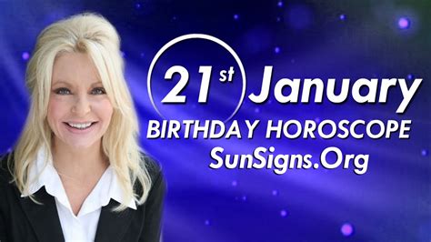 Birthday January 21st Horoscope Personality Zodiac Sign Aquarius