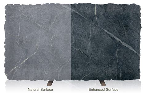 .alternative like charcoal soapstone or eternal marquina which mimics the soapstone look but soapstone is a natural stone that is nonporous and durable. Soap Stone, natural finish and oiled black finish, will ...