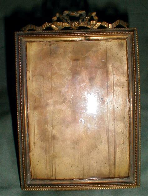 Lovely Antique Brass Photograph Frame French Ribbon From Tomjudy On