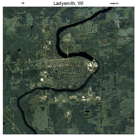 Aerial Photography Map Of Ladysmith Wi Wisconsin