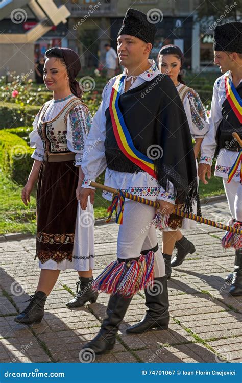 Dancers From Romania In Traditional Costume Editorial Photography