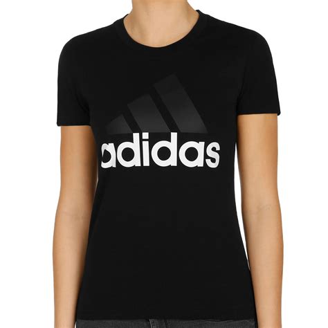 Buy Adidas Essentials Linear Slim T Shirt Women Black White Online