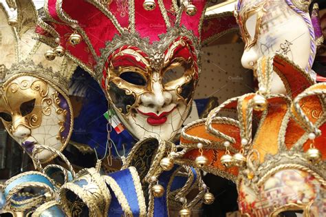 Venetian Carnival Masks Featuring Mask Venetian Mask And Venice Beauty And Fashion Stock