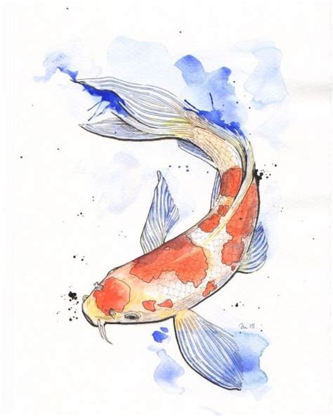 Koi Art Koi Painting Watercolor Fish