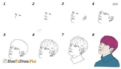 Easy Way To Draw Bts Kpop How To Draw Bts Kpop For Beginners Images