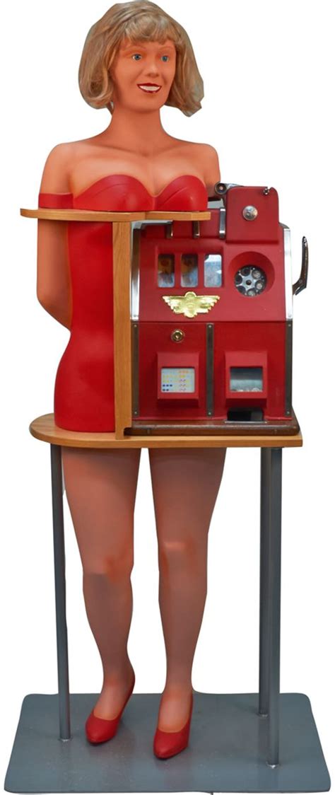 Cocktail Waitress 5 Cent Pace Slot Machine W Stand