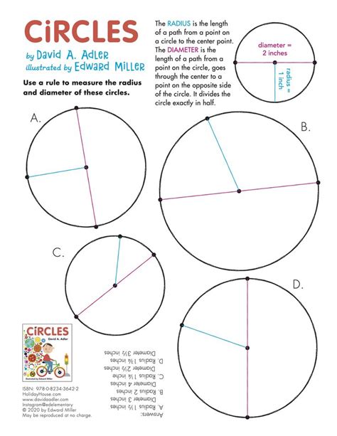 Circles Worksheet Math Books Basic Math Math Facts