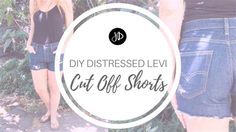 Diy Distressed Levi Cut Off Shorts Jamie Danno