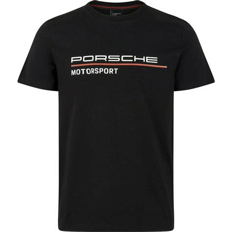 Porsche Motorsport Mens Black T Shirt