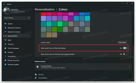 Windows 11 Change Start Menu Color