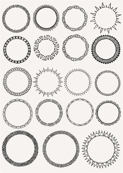 Free Vector Hand Drawn Circles Collection