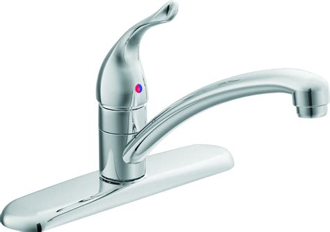 Turn off the valves under the sink by rotating the valve handles counterclockwise. Disassemble Moen Kitchen Faucet Cartridge