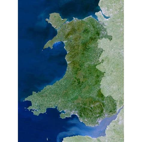 Paese regno unito, nazione galles. Planet Observer Mappa Regionale Regione del Galles