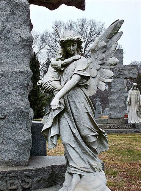 Angel And Child Angel Sculpture Angel Statues Cemetery Statues