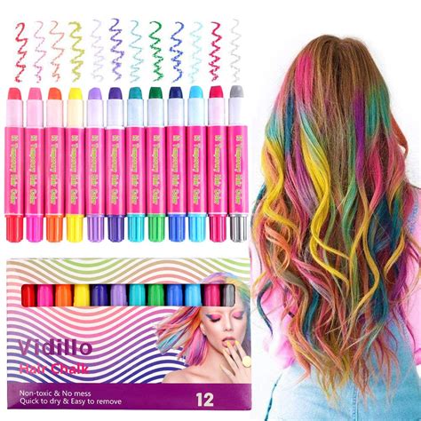 Buy Hair Chalk Color Set For Girls Kids Christmas Birthday Ts 12
