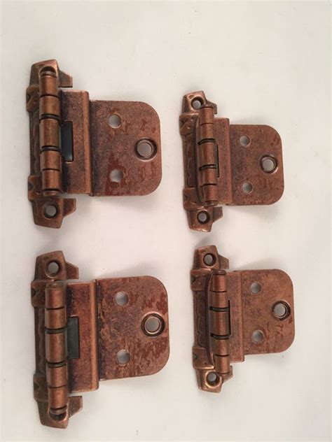 Up to 70% off on copper cabinet hinges. Set of 4 Vintage Copper Cabinet Hinges Use for Crafting ...