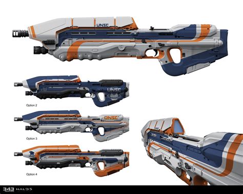 Artstation Weapon Skins For Halo 5 Guardians Sam Brown Halo 5