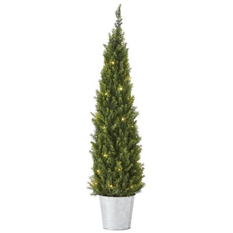 Martha Stewart Living 4 Ft Pre Lit Cedar Artificial Christmas Tree
