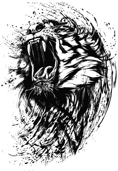 Tiger Abstrakt Tier Kostenlose Vektorgrafik Auf Pixabay